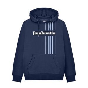 Lambretta Mens AW25 Striped Hoodie / Navy